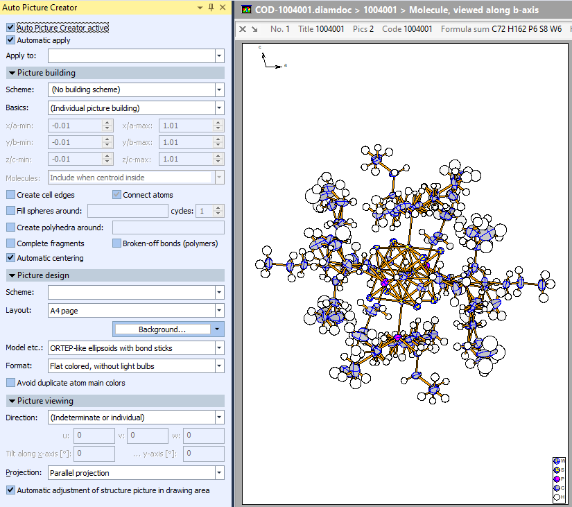 Auto Picture Creator with re-designed sample structure picture