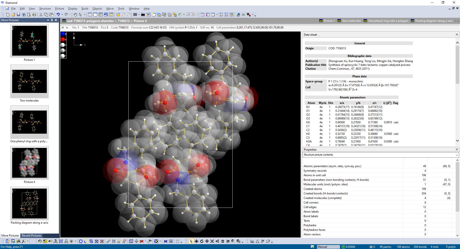 COD entry #7106313 with More Pictures docking window and Caption Bar