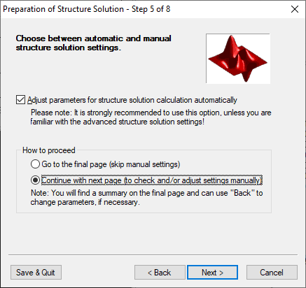 Screenshot of BaSO4 example from tutorial